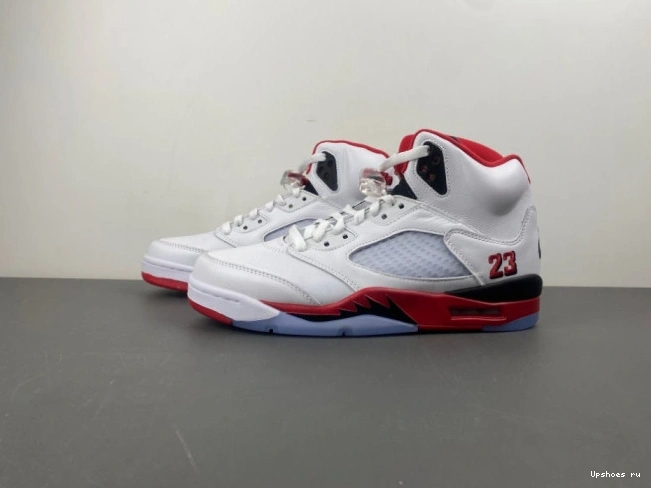 Red Jordan Tongue 5 Retro (2025) Black Fire 0311